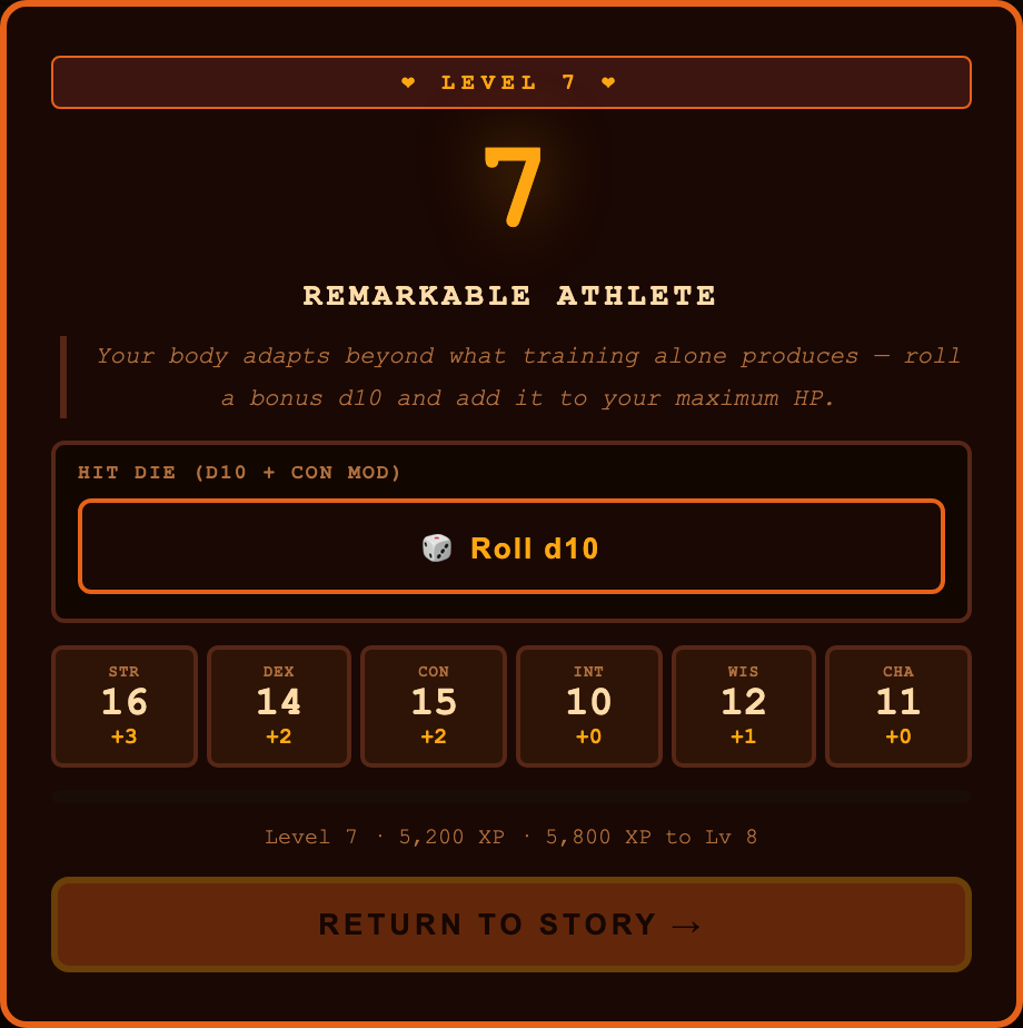 Level up — Codex of Conquest